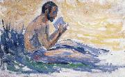 man reading Paul Signac